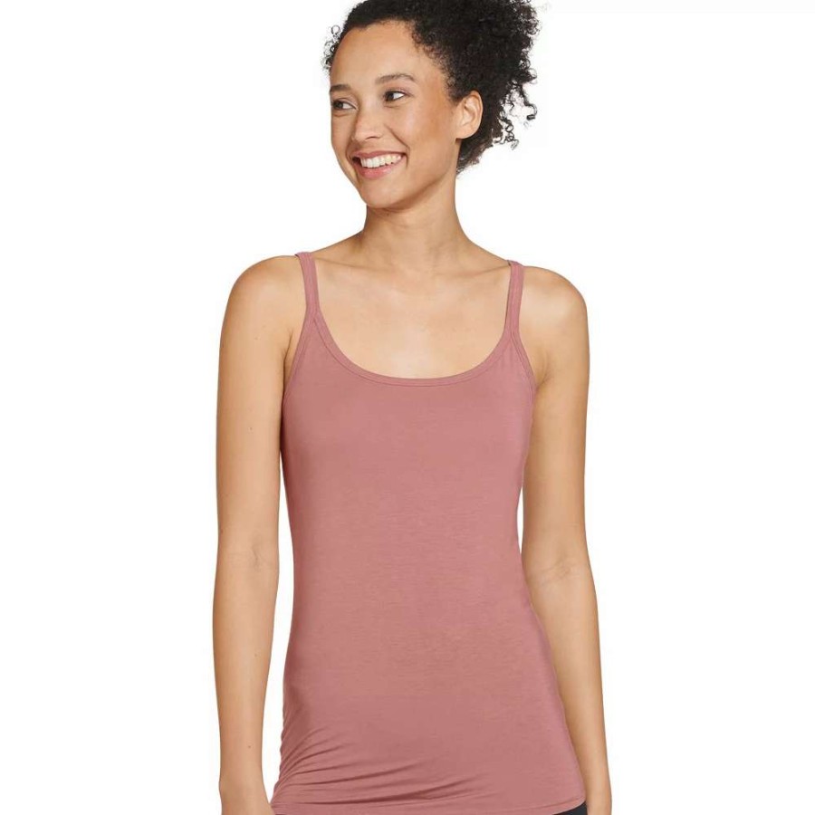 Tops * | Women'S Jockey Elance Supersoft Camisole 2074 Nude Plum