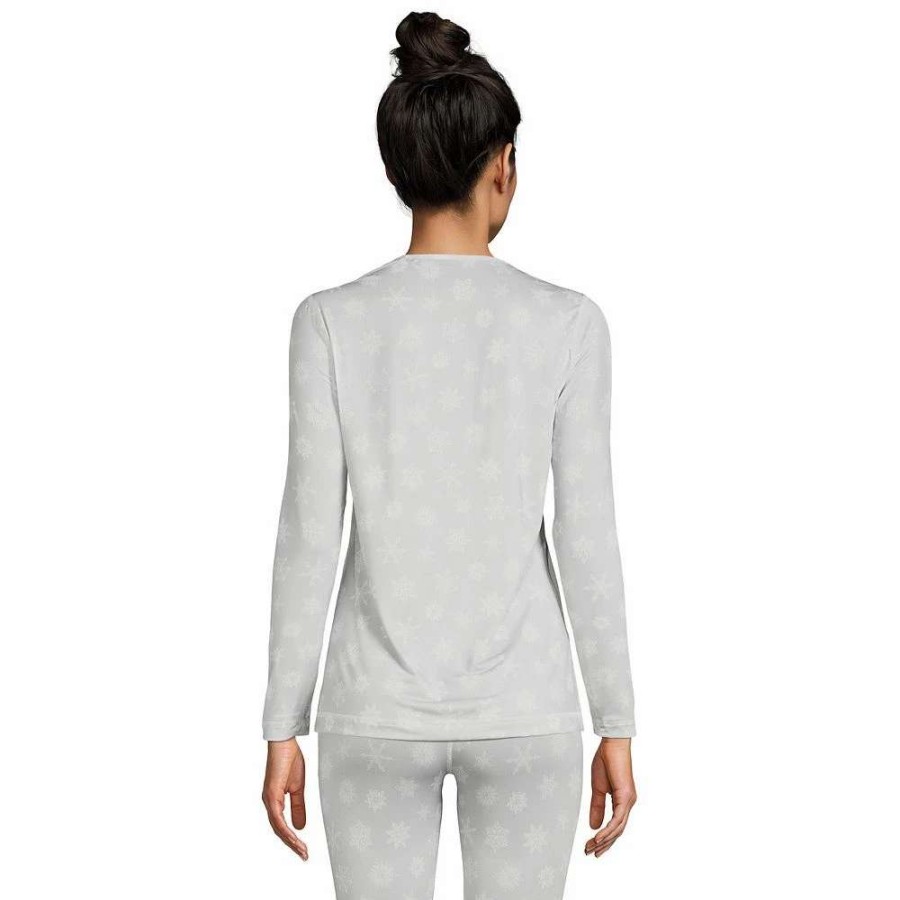 Tops * | Petite Lands' End Thermaskin Heat Crewneck Undershirt