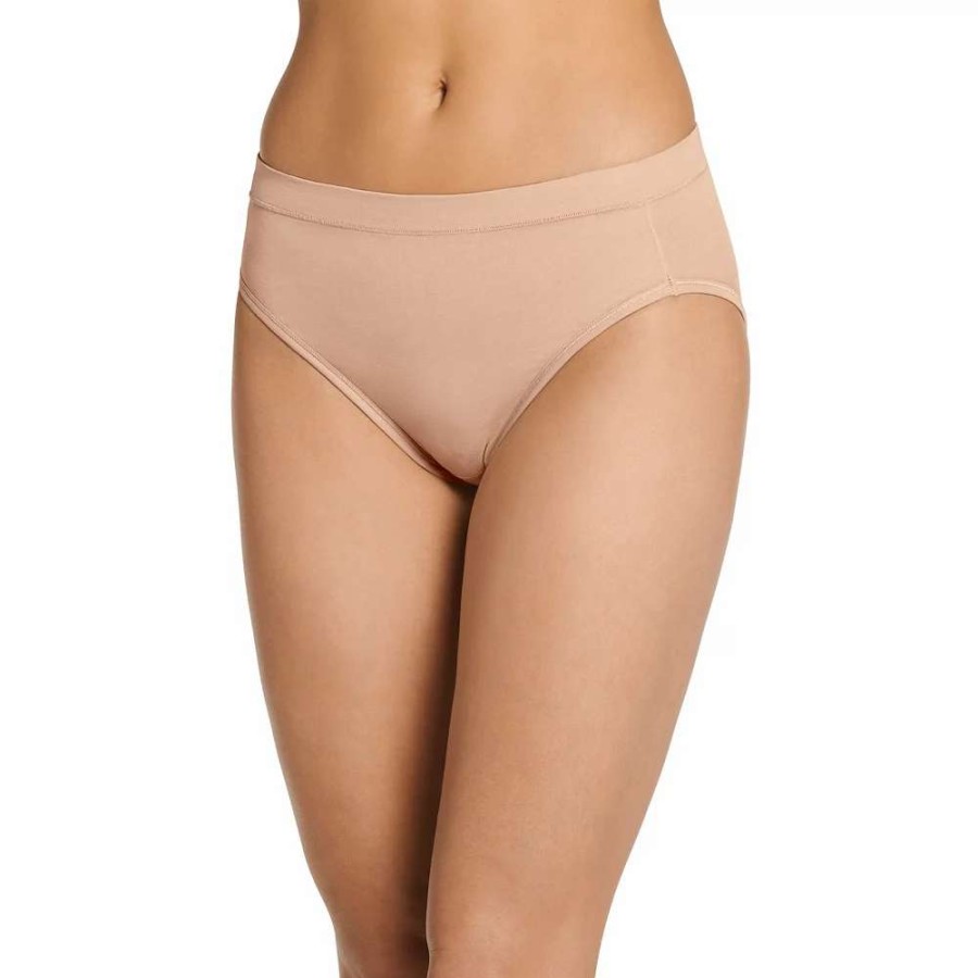 Panties * | Women'S Jockey Cotton Stretch Hi-Cut Panty 1555 Light