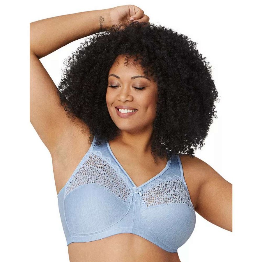 Bras * | Plus Size Glamorise Full-Figure Magiclift Moisture Control Wireless Bra 1064