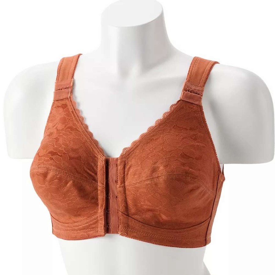 Bras * | Lunaire Full Figure Front-Close Wireless Posture Bra 1628L