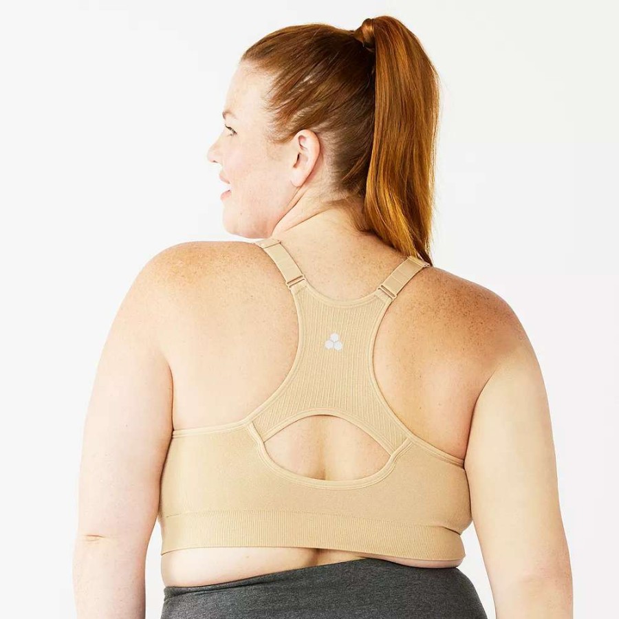 Bras * | Plus Size Tek Gear Seamless Low-Impact Sports Bra