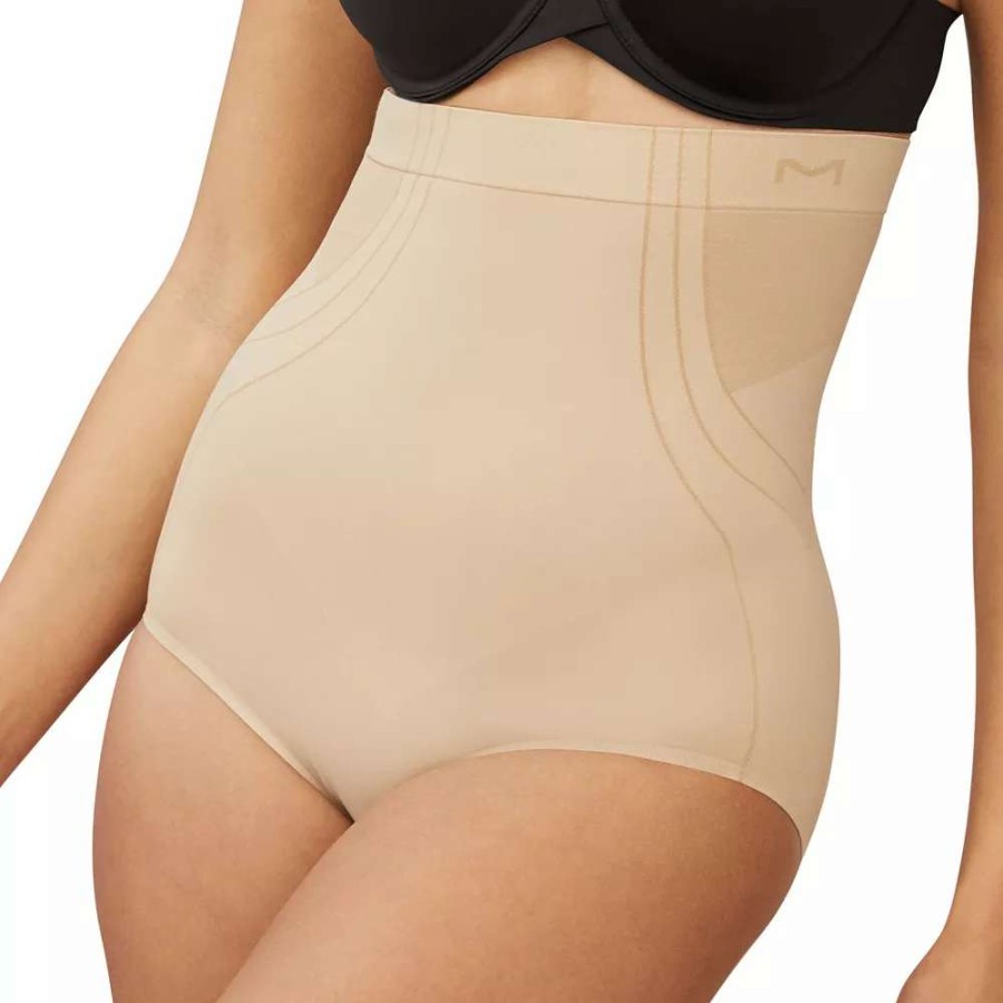 Bottoms * | Women'S Maidenform Feel Good Fashion High Waist Brief Shapewear Dms092