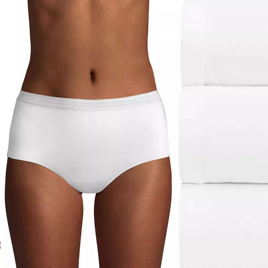 Panties * | Women'S Hanes Ultimate 3-Pack Comfortblend Stretch X-Temp Briefs 40Xtsa