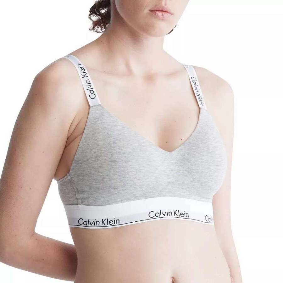 Bras * | Calvin Klein Modern Cotton Lightly Lined Bralette Qf7059