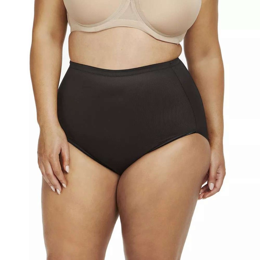 Bottoms * | Plus Size Naomi & Nicole Shapewear Unbelievable Comfort Brief 7784