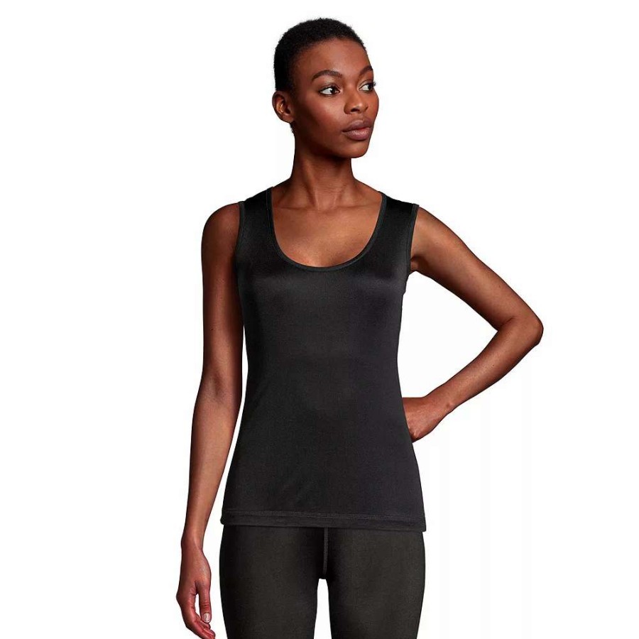 Tops * | Women'S Lands' End Silk Interlock Tank Undershirt