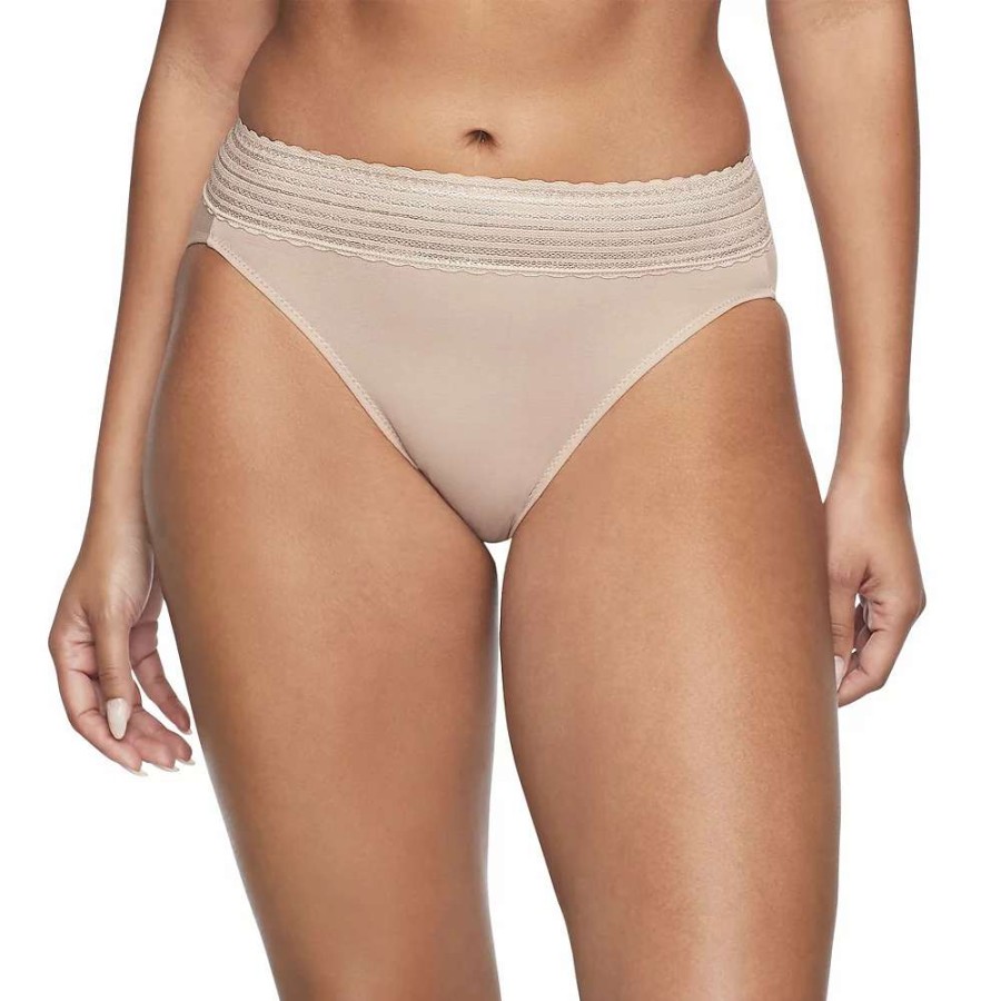 Panties * | Warners No Pinching, No Problems Dig-Free Comfort Waist With Lace Cotton Hi-Cut Rt2091P