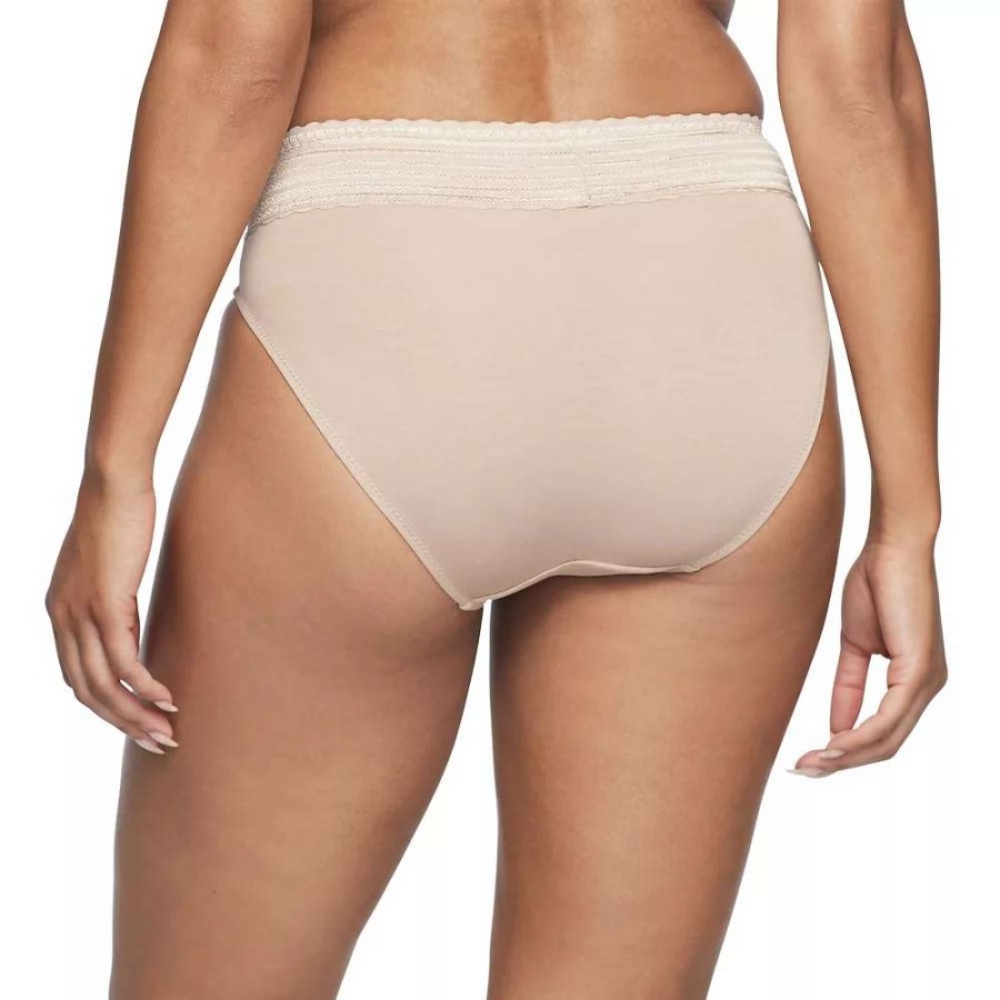 Panties * | Warners No Pinching, No Problems Dig-Free Comfort Waist With Lace Cotton Hi-Cut Rt2091P