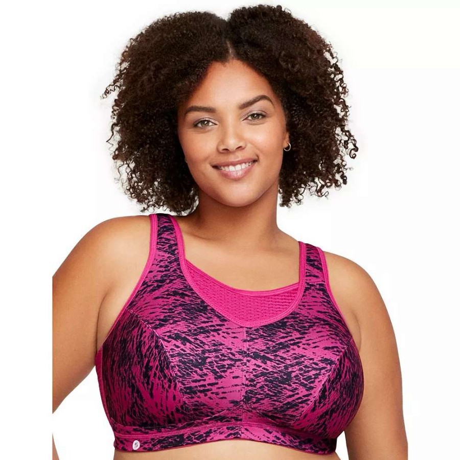 Bras * | Plus Size Glamorise Full-Figure Elite Performance No-Bounce Cami Wireless Sports Bra 1067