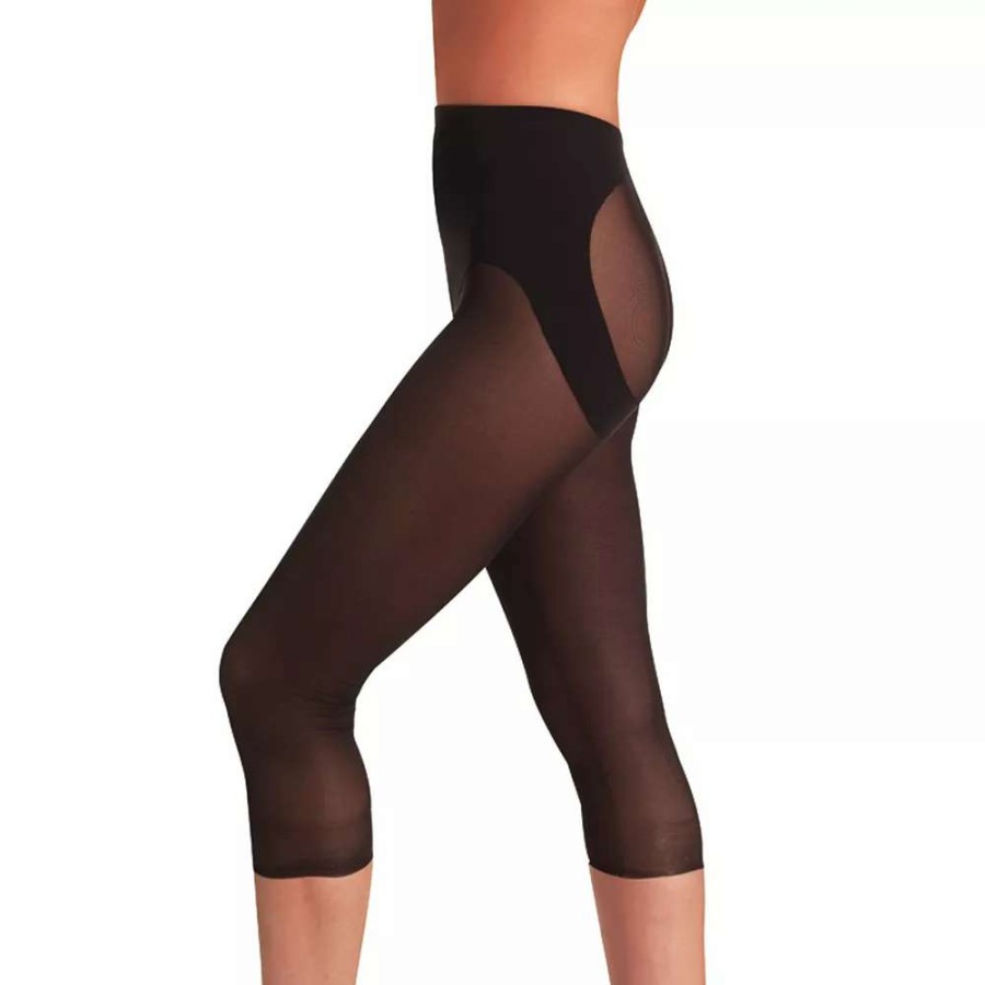 Bottoms * | Naomi & Nicole Shapewear Sheer Capri Pantliner 747