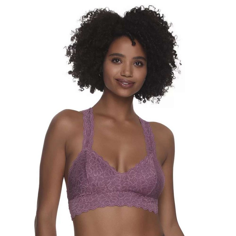 Bras * | Women'S Jezebel Racerback Stretch Lace Wireless Bralette 28044