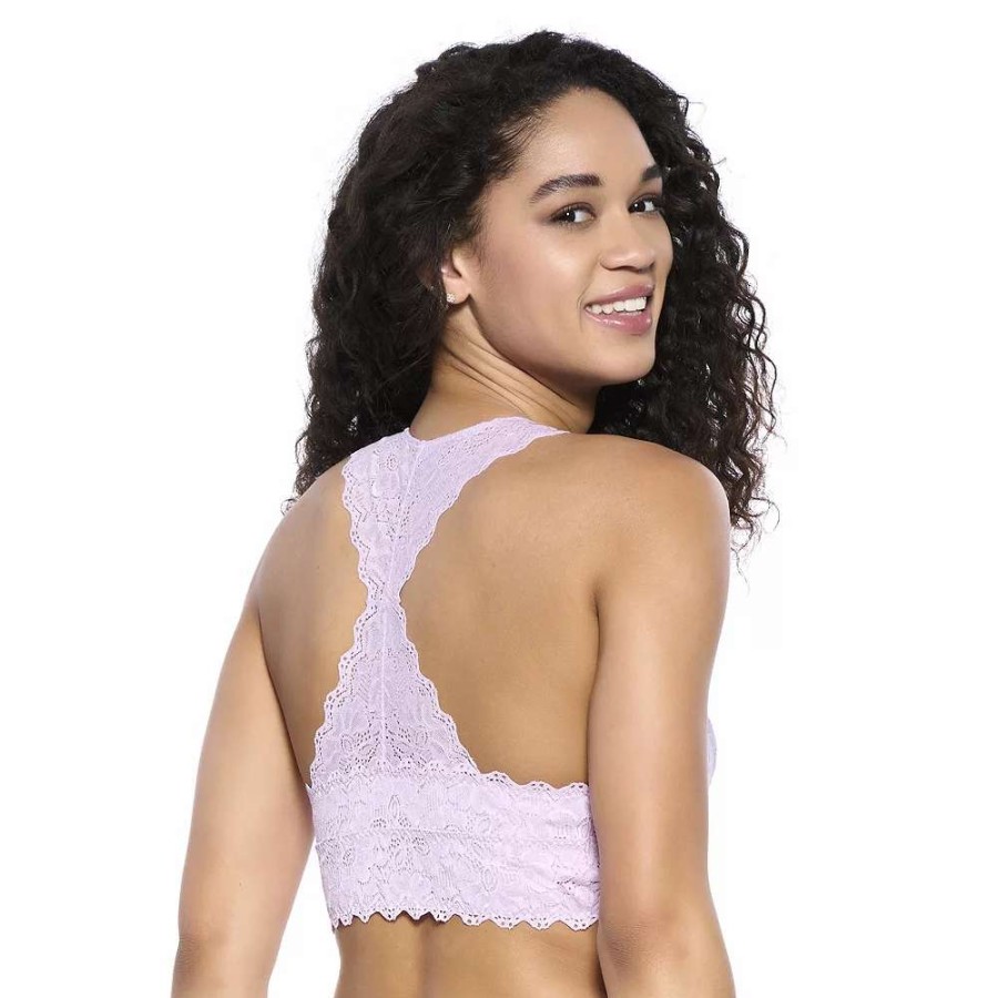 Bras * | Women'S Jezebel Racerback Stretch Lace Wireless Bralette 28044