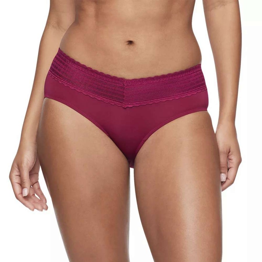 Panties * | Warners No Pinching, No Problems Dig-Free Comfort Waist With Lace Microfiber Hipster 5609J