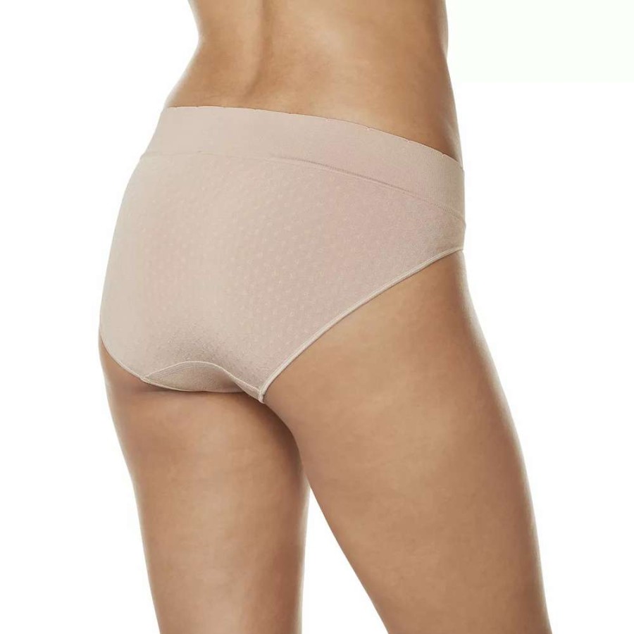 Panties * | Warners No Pinching No Problems Seamless Polk Bikini Panty Rv8131P