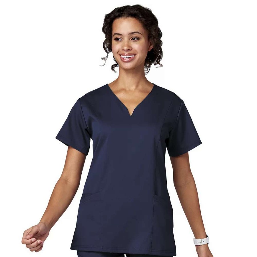 Tops * | Women'S Meta Labwear Ventral V-Neck Scrubs Top 15200