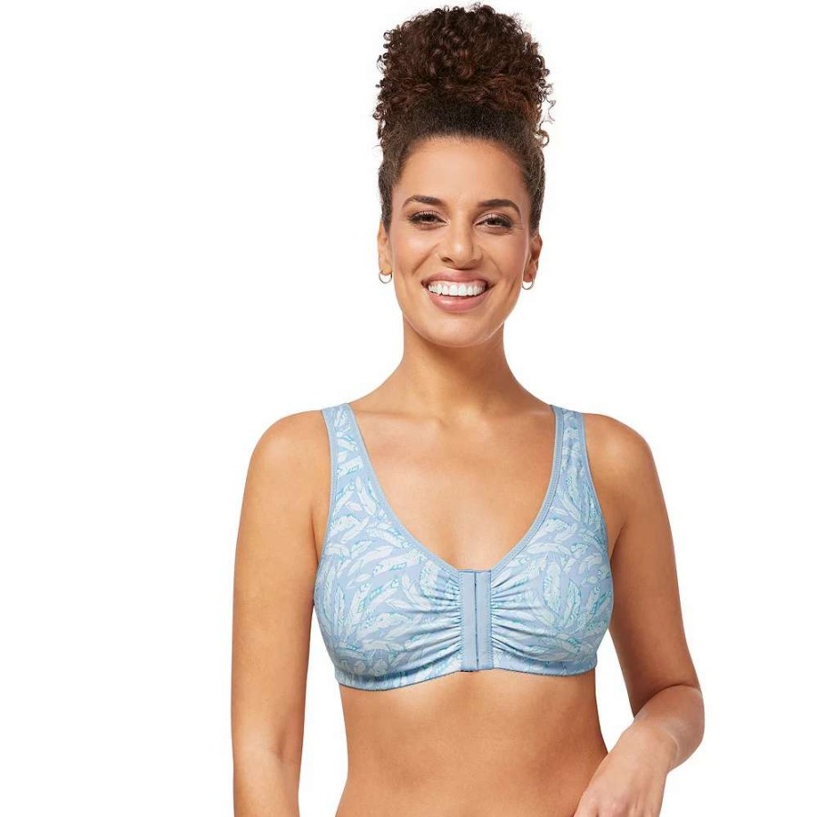 Bras * | Amoena Bra: Frances Front-Closure Wire-Free Bra 2128 Women'S