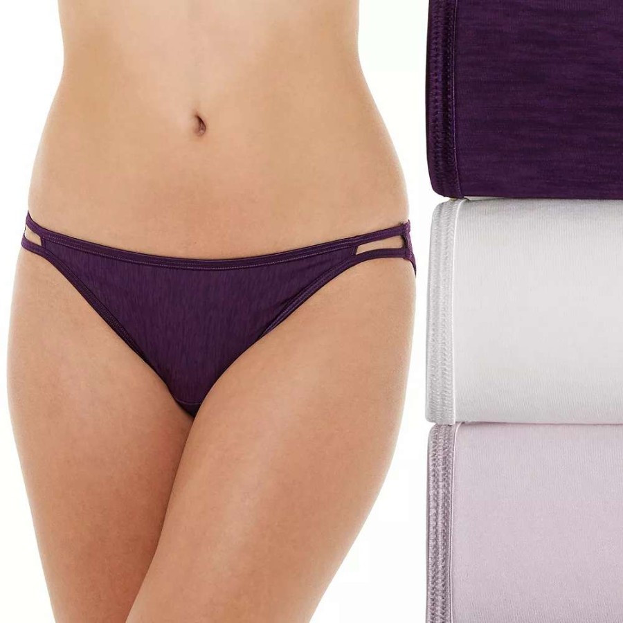 Panties * | Women'S Vanity Fair 3-Pack Illumination Bikini Panties 18309