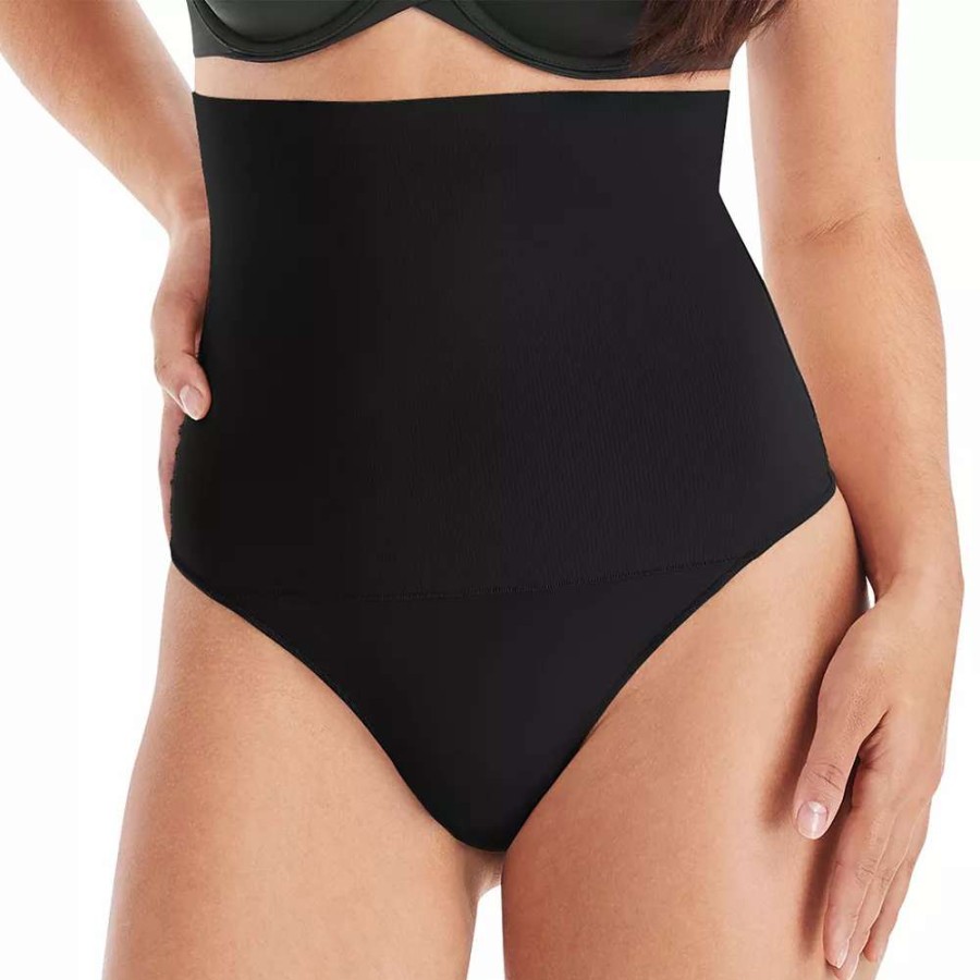 Bottoms * | Women'S Maidenform Shapewear Tame Your Tummy High Waist Thong Dms707