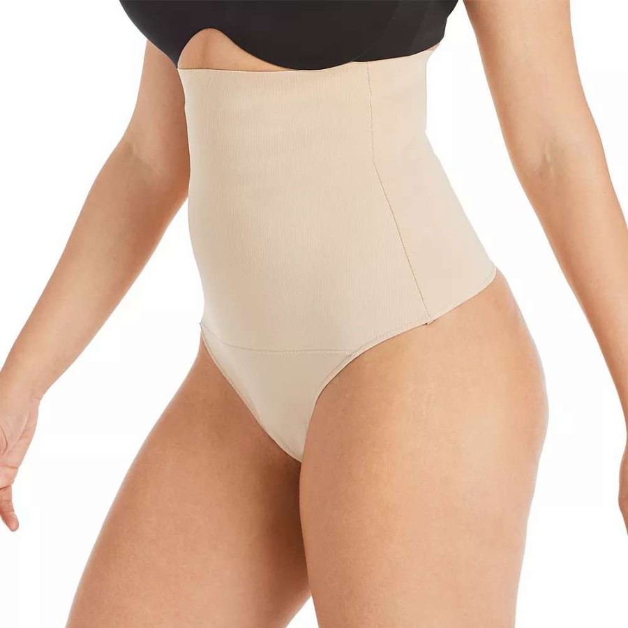 Bottoms * | Women'S Maidenform Shapewear Tame Your Tummy High Waist Thong Dms707