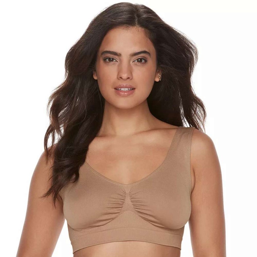 Bras * | Lunaire Bras: Seamless Leisure Low-Impact Sports Bra 2302K Nude