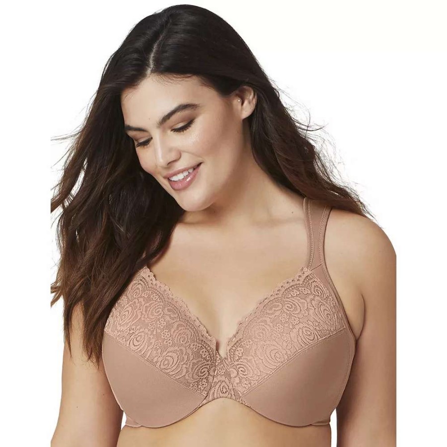 Bras * | Plus Size Glamorise Full-Figure Wonderwire Back Close Bra 1240