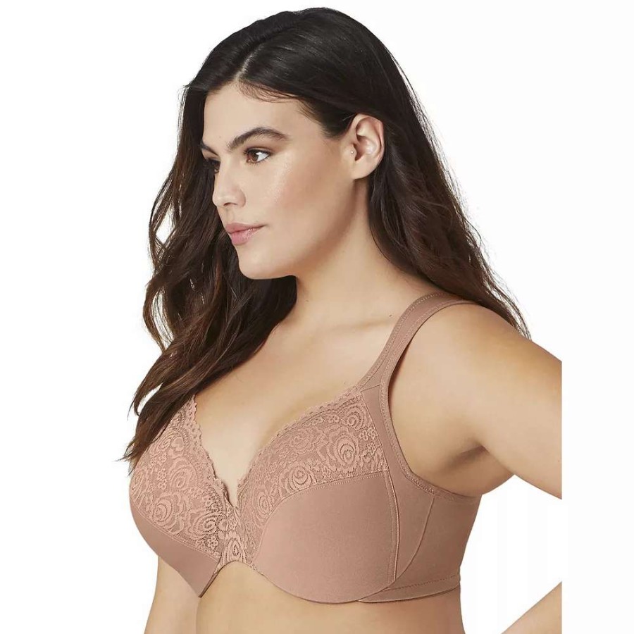 Bras * | Plus Size Glamorise Full-Figure Wonderwire Back Close Bra 1240