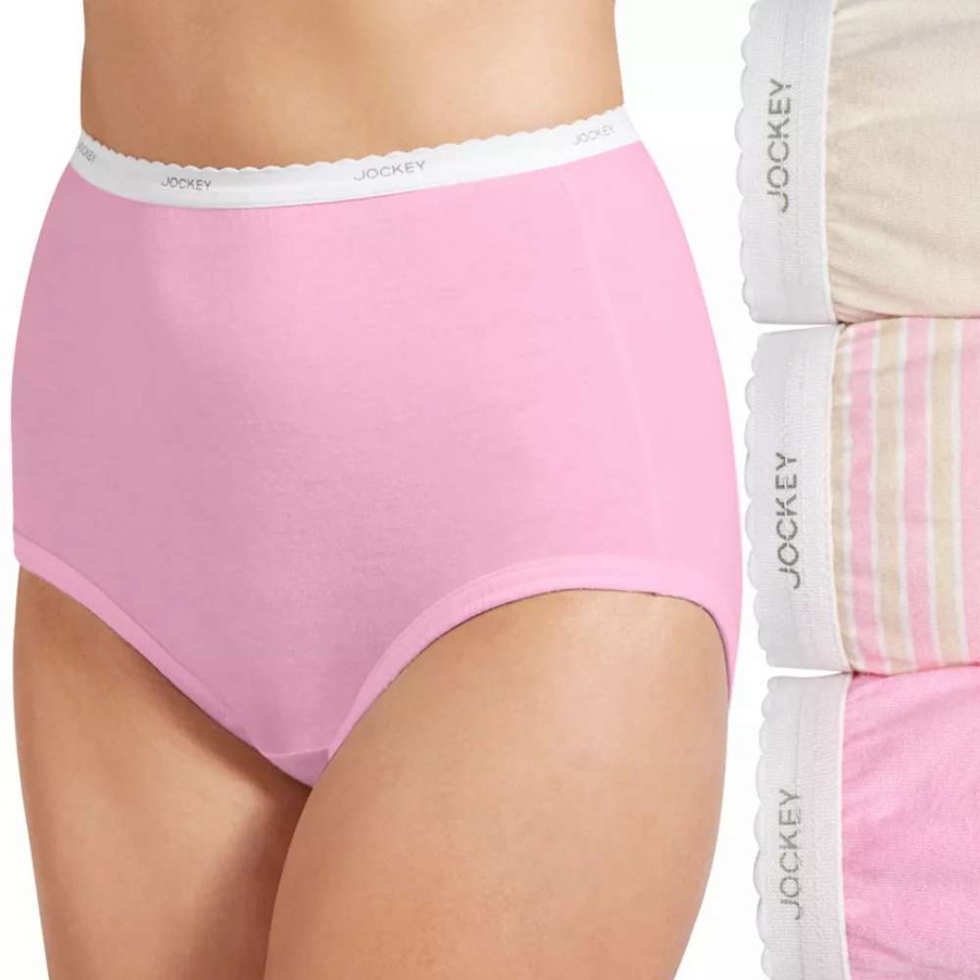 Panties * | Women'S Jockey Classics 3-Pack Brief Panty Set 9482