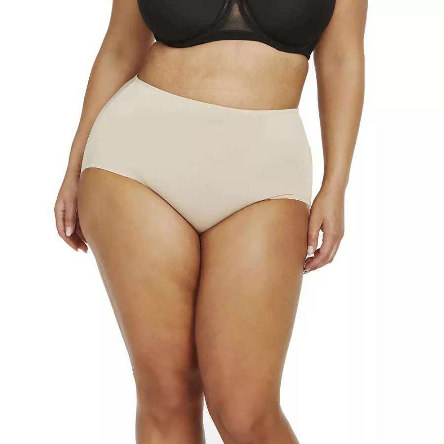 Bottoms * | Plus Size Naomi & Nicole Shapewear No Show, No Lines Brief Panty A815