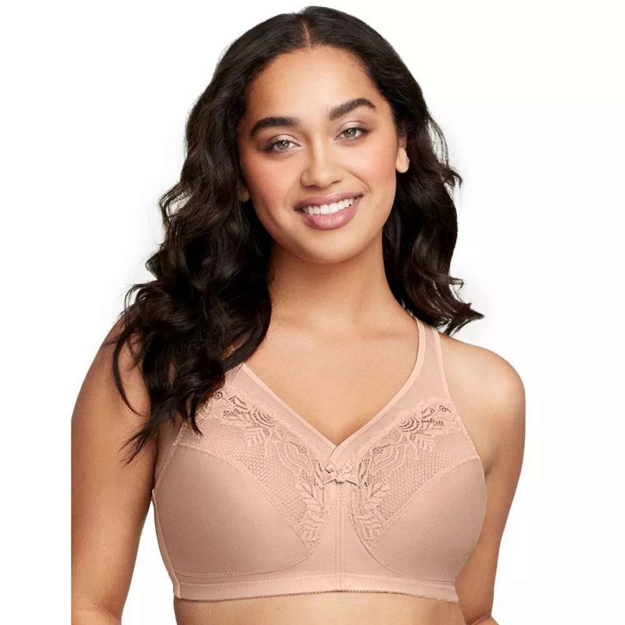 Bras * | Glamorise Full-Figure Magiclift Wire-Free Minimizer Support Bra 1003