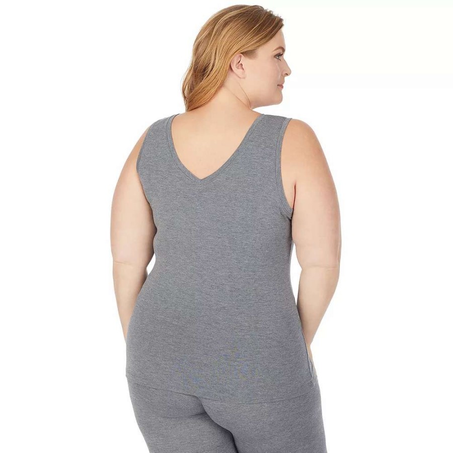 Tops * | Plus Size Cuddl Duds Soft Wear With Stretch Reversible Tank