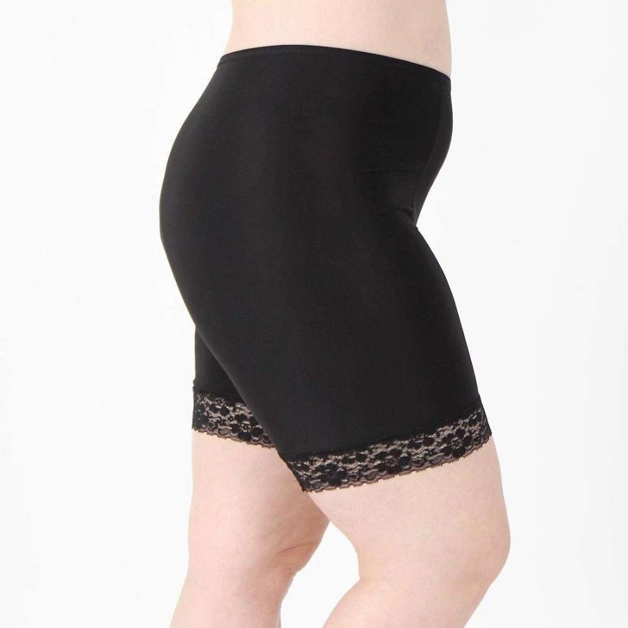 Bottoms * | Undersummers Moisture Wicking Cool Anti Chafe Slip Short With Leg Lace 7