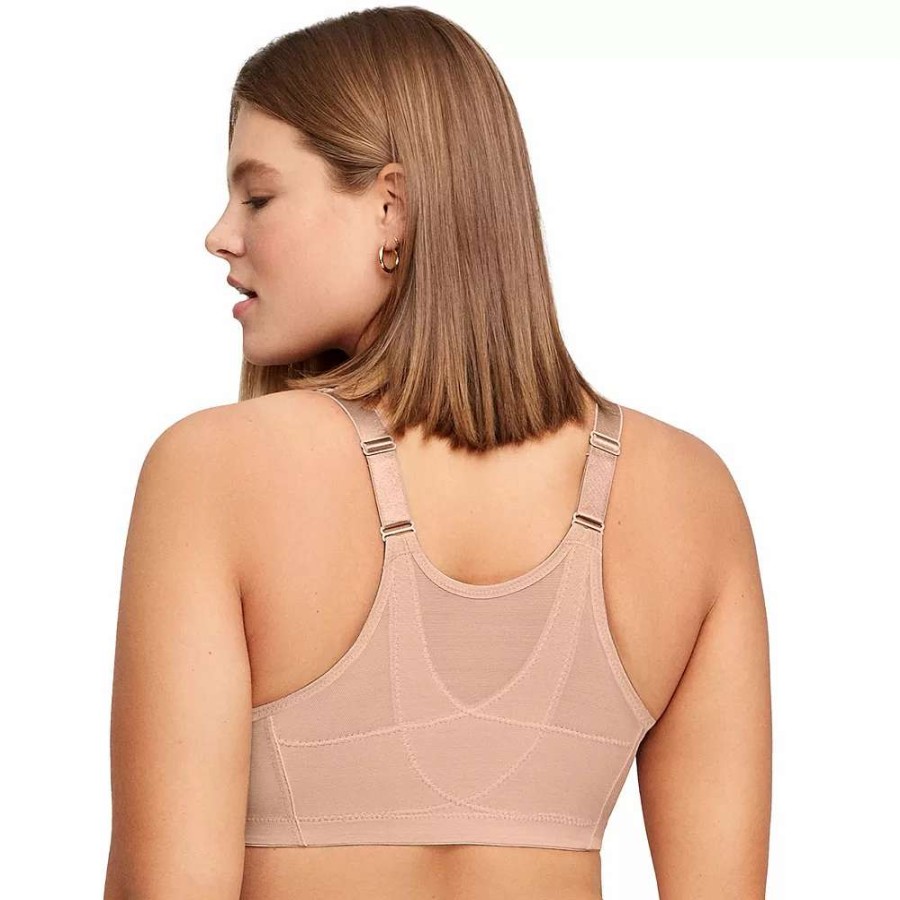 Bras * | Plus Size Glamorise Full-Figure Magiclift Front Close Posture Back Support Bra 1265