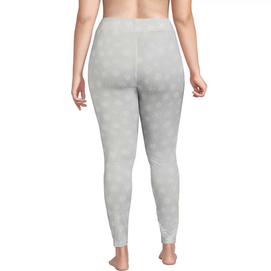 Bottoms * | Plus Size Lands' End Thermaskin Heat Pants Black