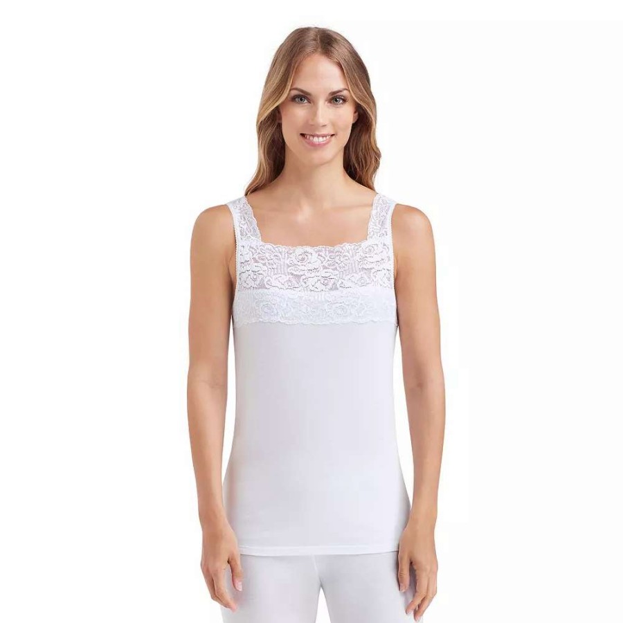 Tops * | Cuddl Duds Softech Lace-Trim Tank Women'S