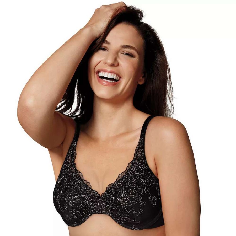 Bras * | Playtex Secrets Beautiful Lift Embroidered Full Figure Underwire Bra 4513