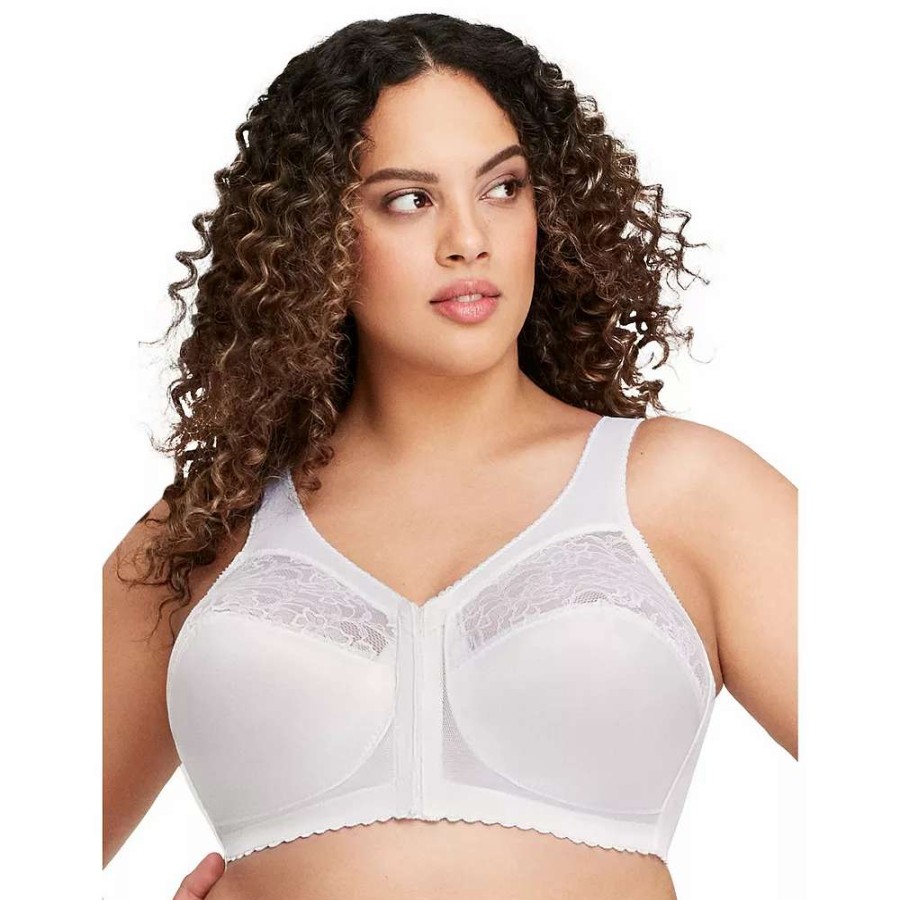 Bras * | Plus Size Glamorise Full-Figure Magiclift Front Close Support Bra 1200