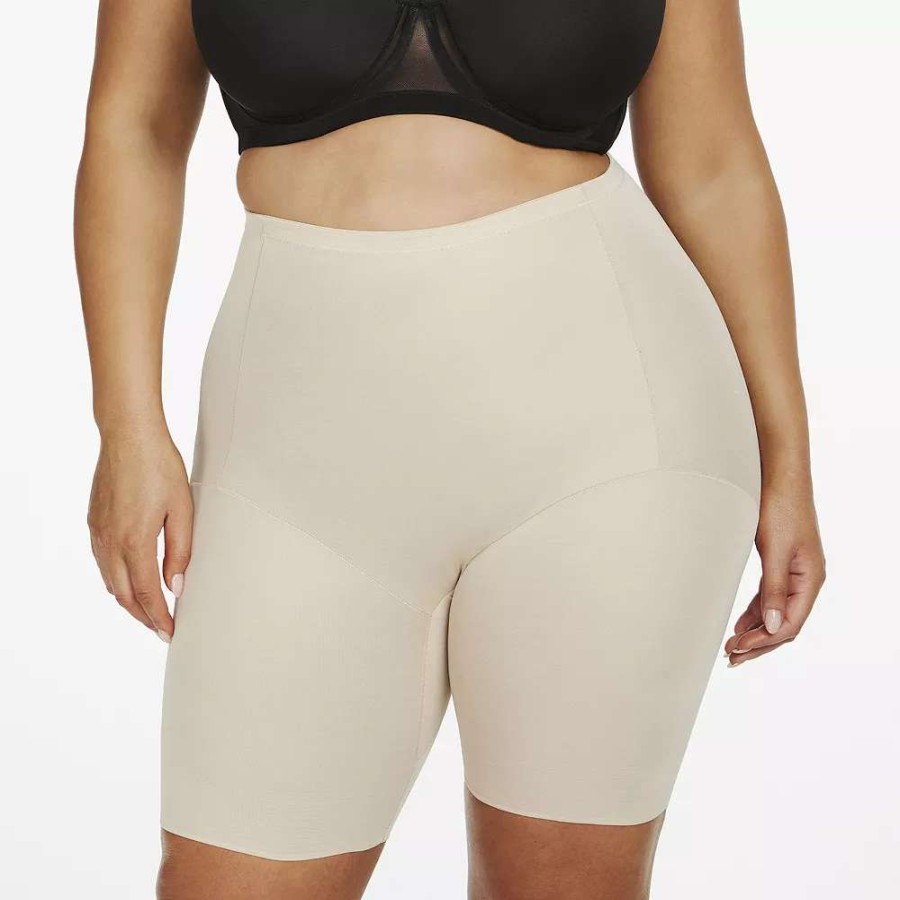 Bottoms * | Plus Size Naomi & Nicole Shapewear Unbelievable Comfort Bike Short 7786