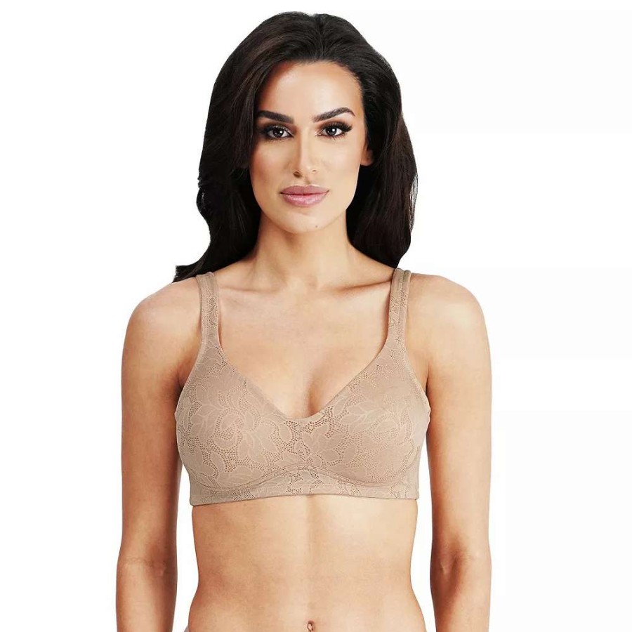 Bras * | Dominique Jolie Jacquard Wireless Seamless Minimizer Bra 6018