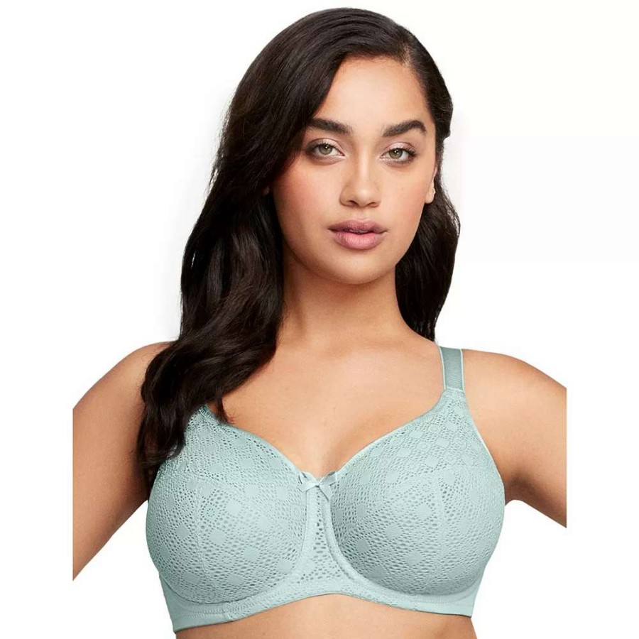 Bras * | Glamorise Full Figure Lace Comfort Wonderwire Underwire Bra 9855