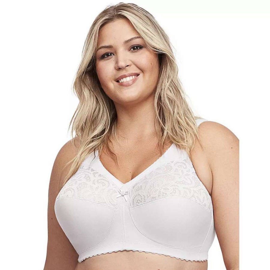 Bras * | Glamorise Full-Figure Magicliftcotton Wire-Free Support Bra 1001