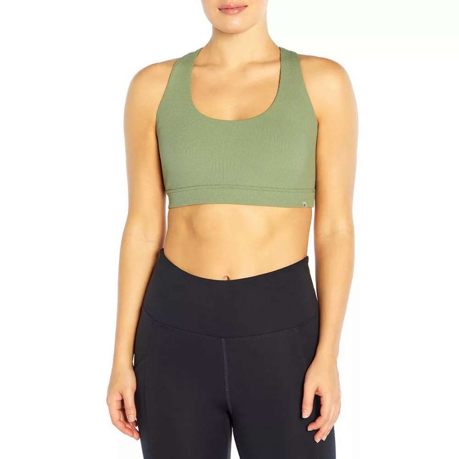 Bras * | Marika Avianna Ribbed Medium-Impact Sports Bra