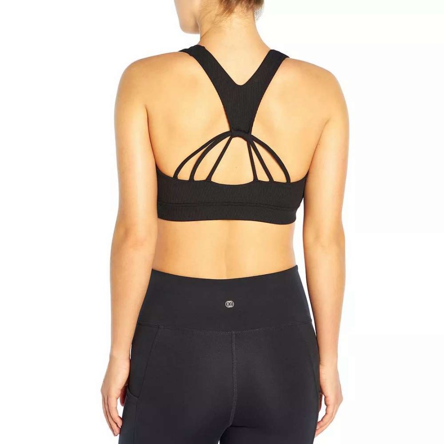 Bras * | Marika Avianna Ribbed Medium-Impact Sports Bra