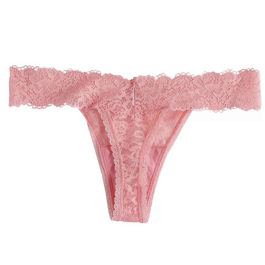 Panties * | Women'S Maidenform All-Over Lace Thong Panty Dmeslt