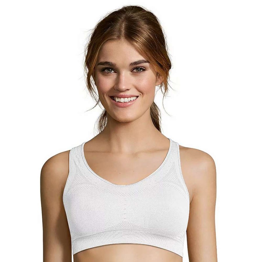 Bras * | Hanes Solid Core Racerback Sports Bra O9003