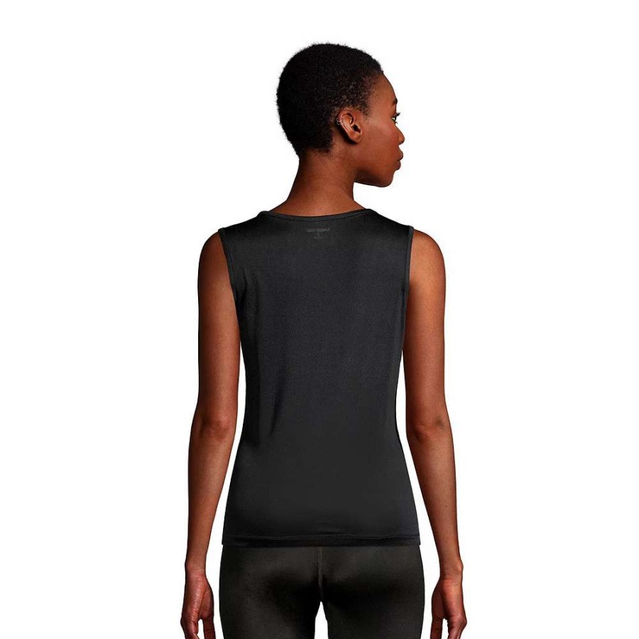 Tops * | Petite Lands' End Silk Interlock Tank Undershirt