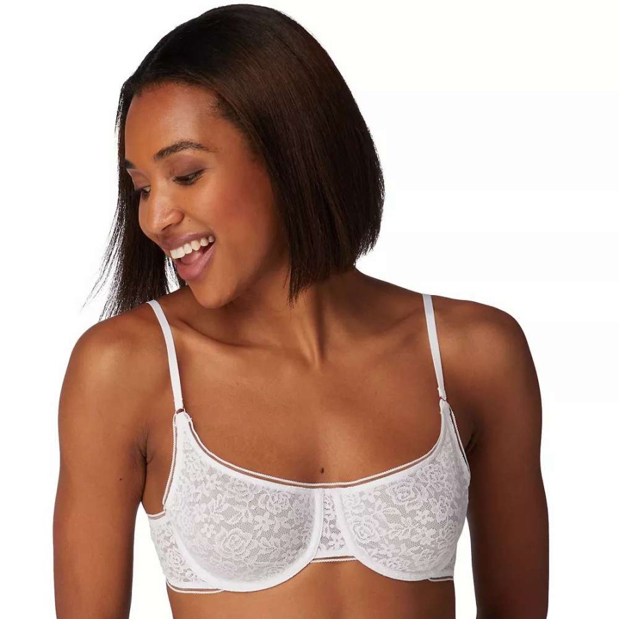 Bras * | Maidenform Pure Comfort Stretch Lace Demi Underwire Bra Dm202C