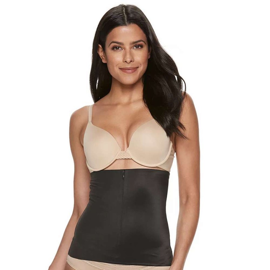 Tops * | Naomi & Nicole Shapewear Women'S Inside Magic Zip-On Waist Cincher 7956