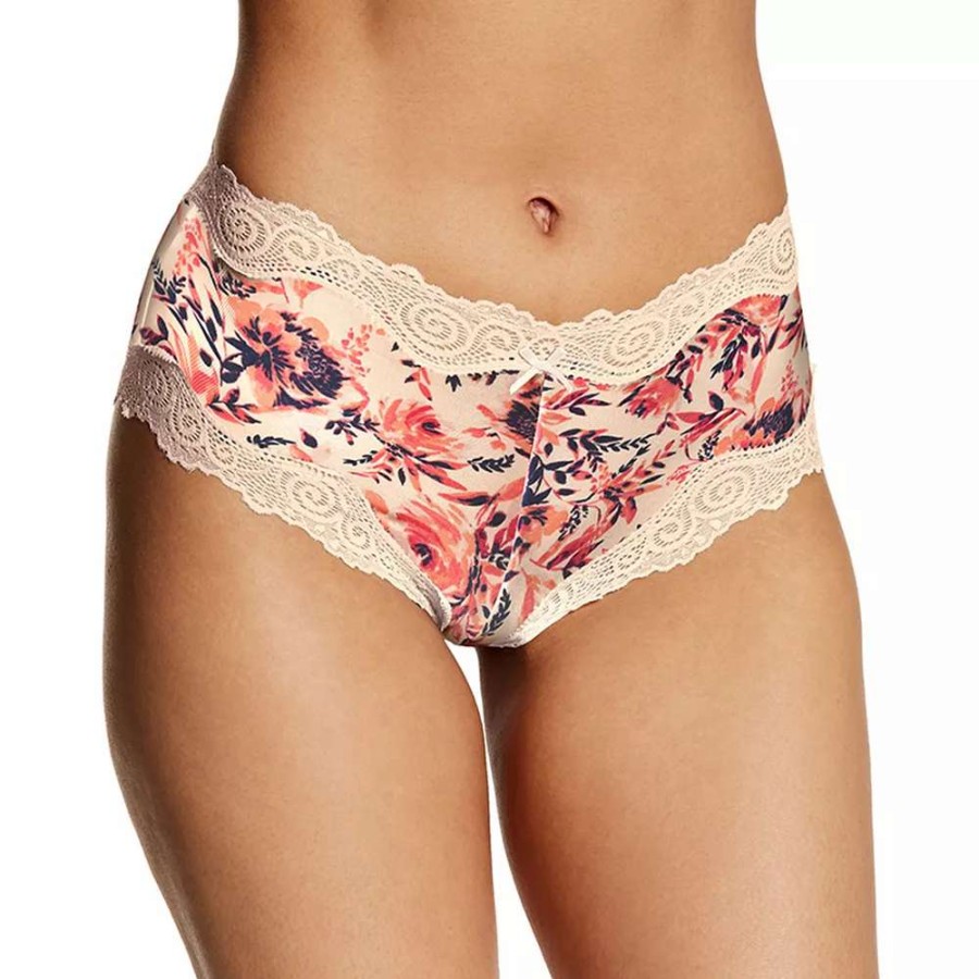 Panties * | Women'S Maidenform Scalloped Lace-Trim Modal Cheeky Hipster Panty 40837