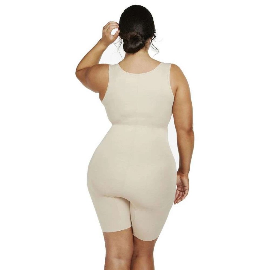 Bottoms * | Plus Size Naomi & Nicole Shapewear Unbelievable Comfort Torsette Thigh Slimmer 7776